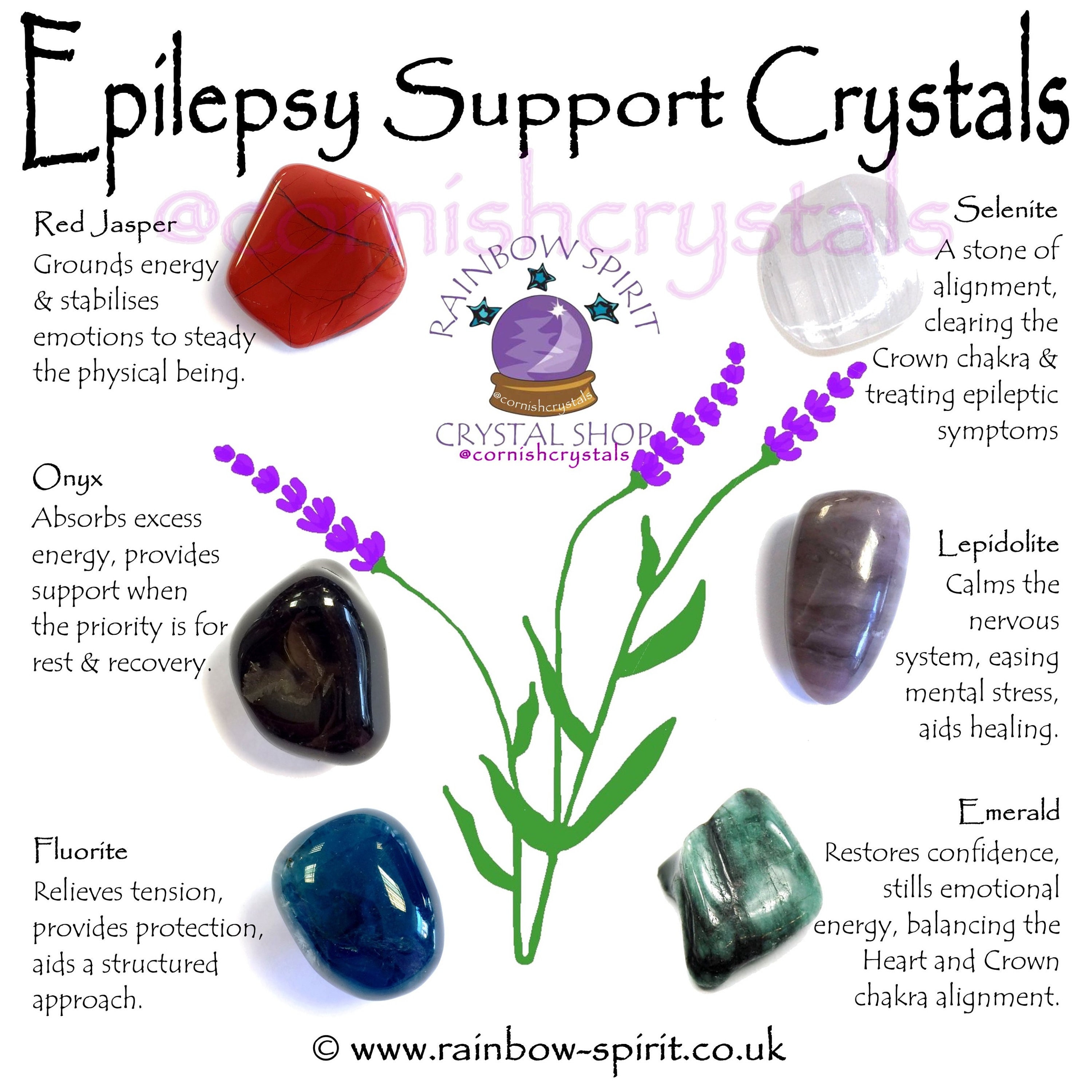 Epilepsy Support Crystal Set Etsy Australia