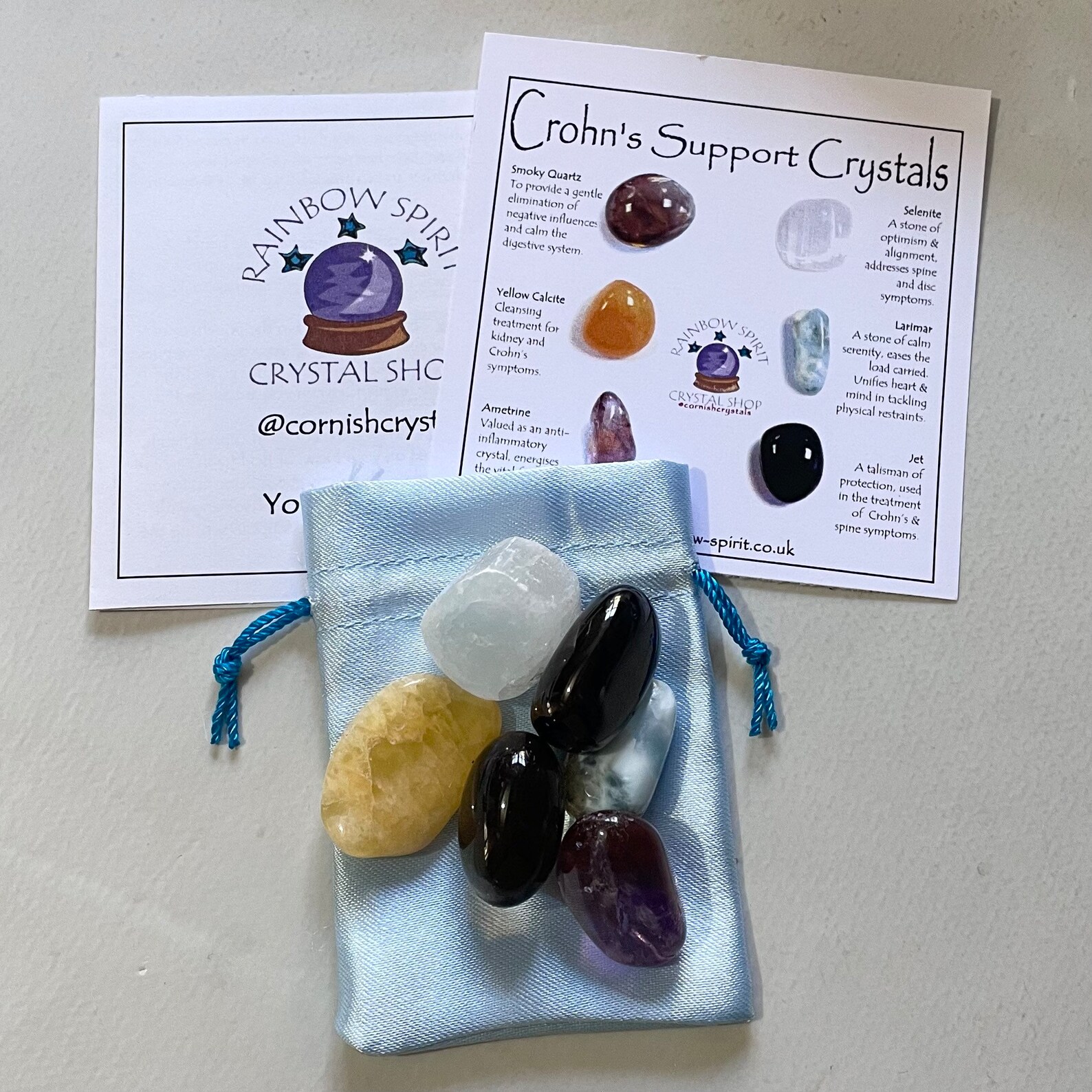 Crohn’s Support Crystal Set - Etsy