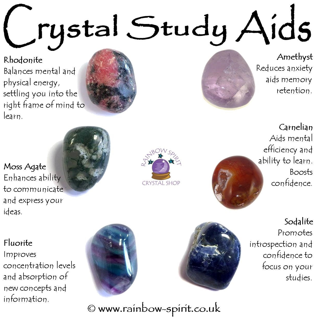 Crystal Set of Study Aids Etsy