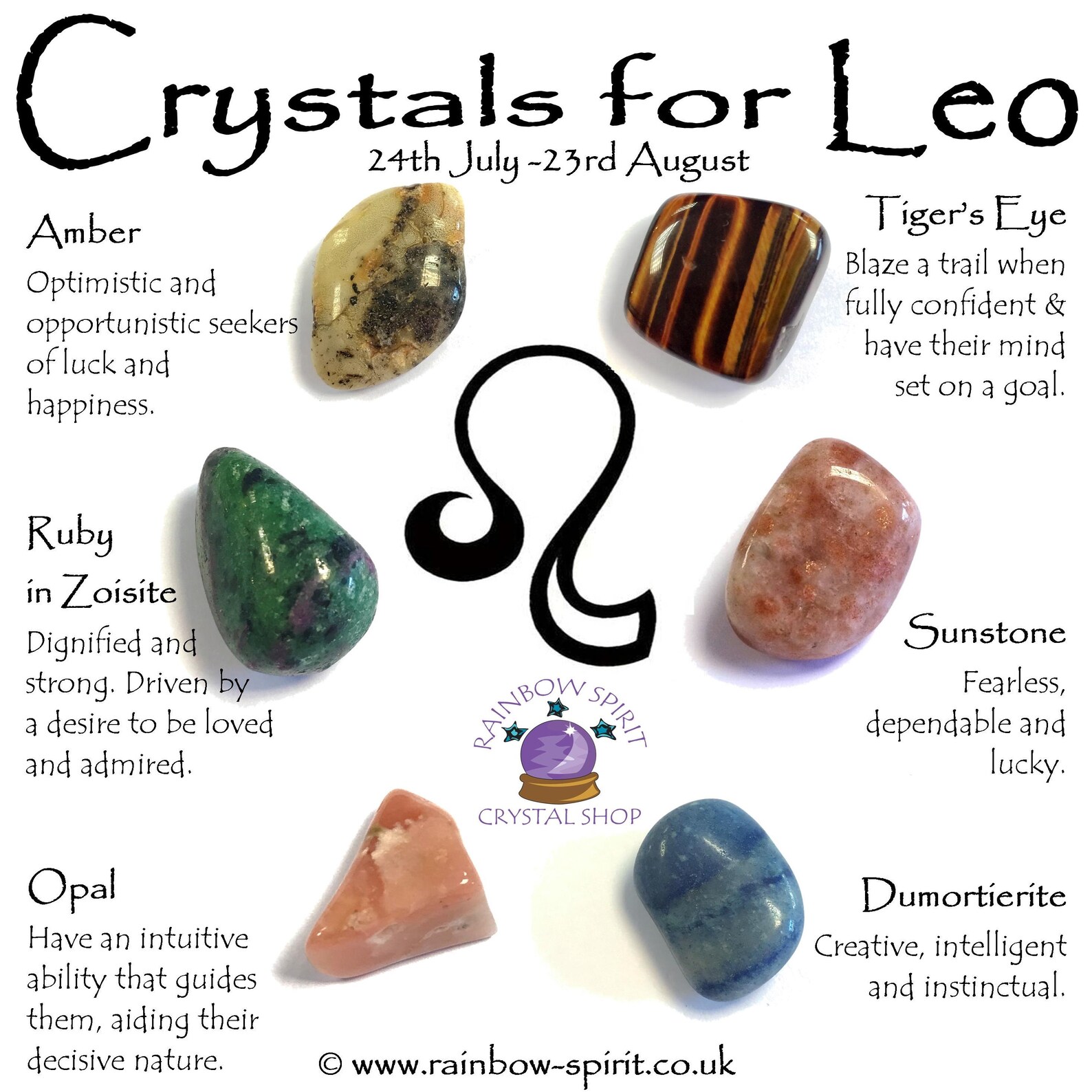 Leo Birthstones Crystal Set Etsy