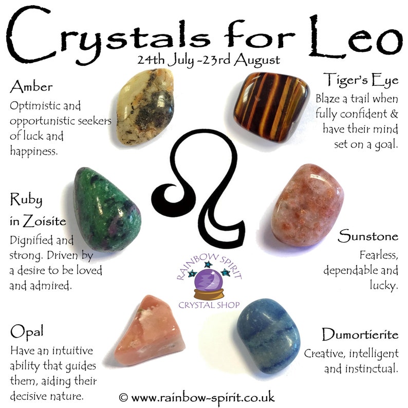 Leo Birthstones Crystal Set - Etsy