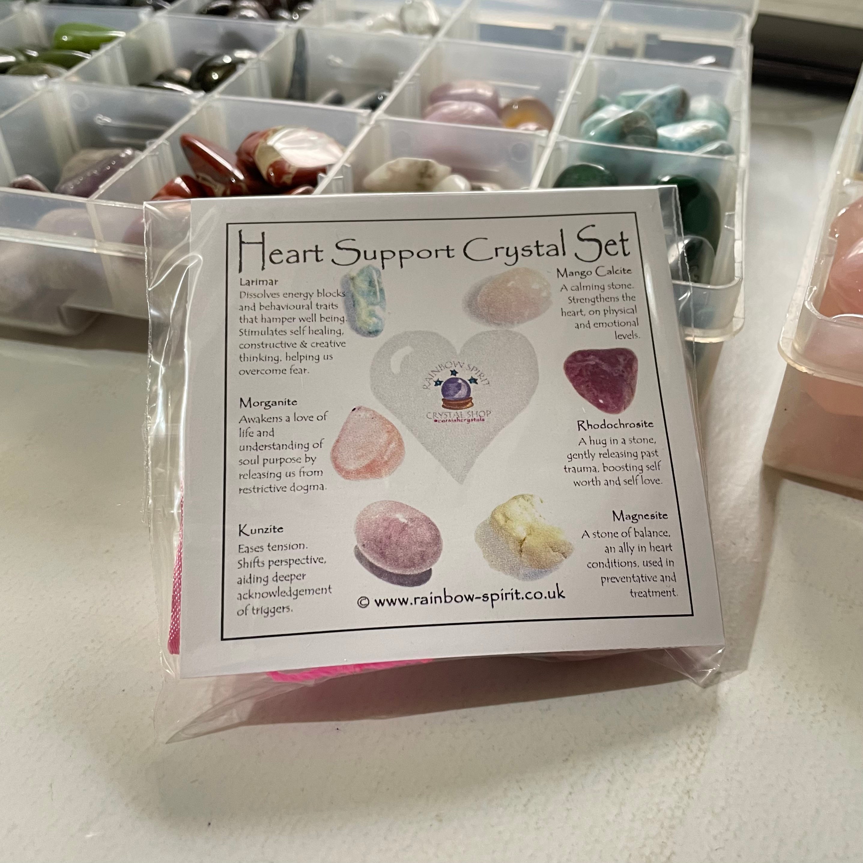Heart Support Crystal Set - Etsy