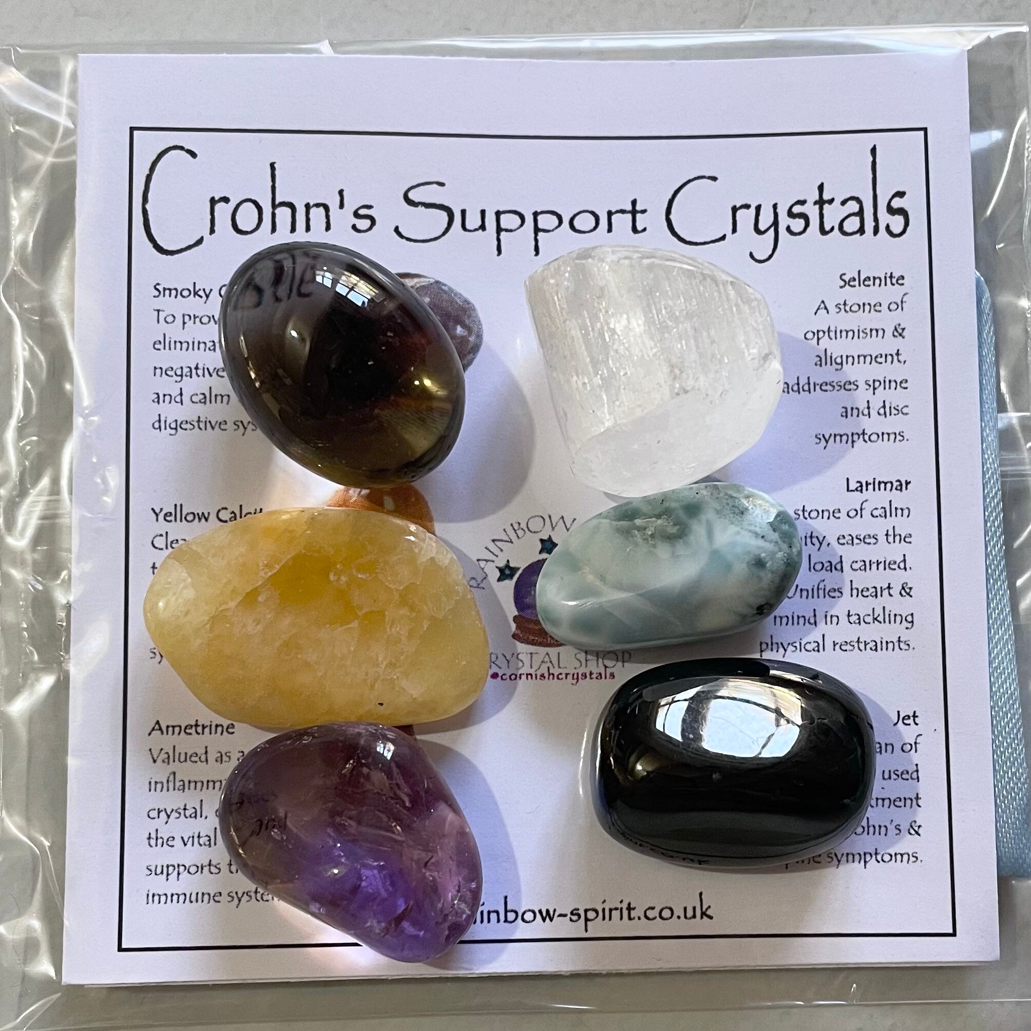 Crohn’s Support Crystal Set - Etsy