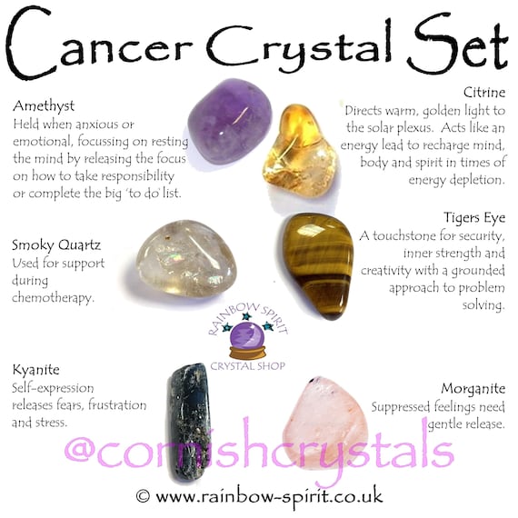Crystals for Cancer Etsy Canada