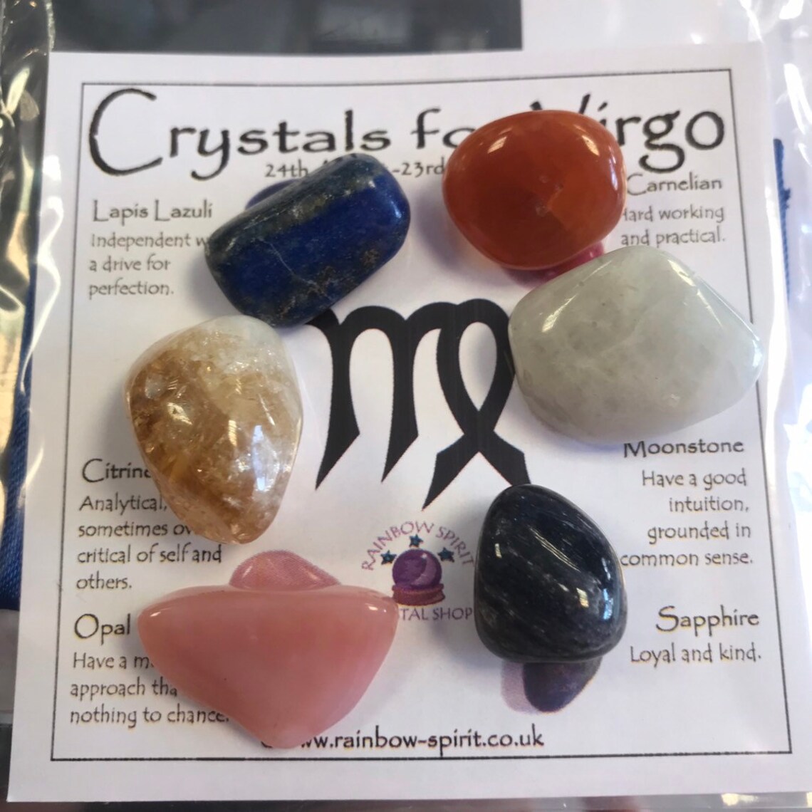 Virgo Birthstones Crystal Set Etsy