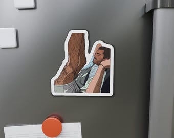 Bottom's Up 2.0 Collection: Feet Up in The Car (Gay Die-Cut Magnets)