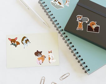 Dog Collection: Corgi Collection Sticker Sheet Set (Dog Lover Sticker Sheet)
