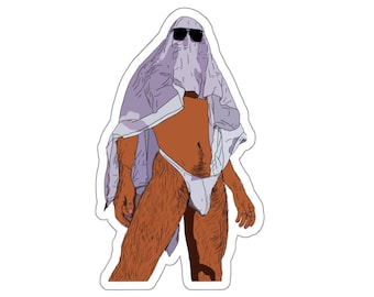 Halloween 2023: Ghost Boy! (Gay Halloween Kiss-Cut Sticker)