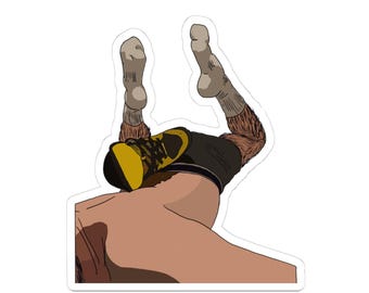 Smell Collection 2.0: Yellow Shoe Lounge Boy (Gay Kiss-Cut Sticker)