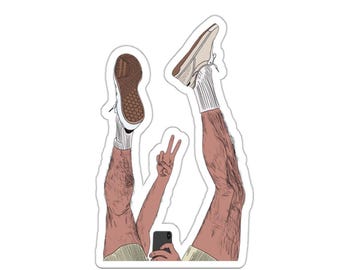 Bottom&#39;s Up Collection: What&#39;s Up? (Gay Kiss-Cut Sticker)