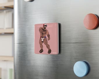 Renditions Collection: Daddy Dancing Porcelain Magnet | Square Art Magnet