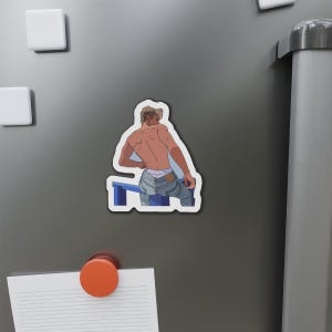 Bottom&#39;s Up 2.0 Collection: Baby Blue Jeans (Gay Die-Cut Magnets)