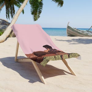 Pink Collection: Beach Bum&#39;s Beach Towel - Vibrant, Fun Summer Accessory for Beach Days, Pool Parties, Picnics, Couples, Gifts
