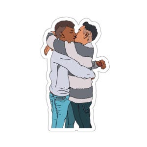 Pink Kollektion: Young Love (Gay Kiss-Cut Sticker)