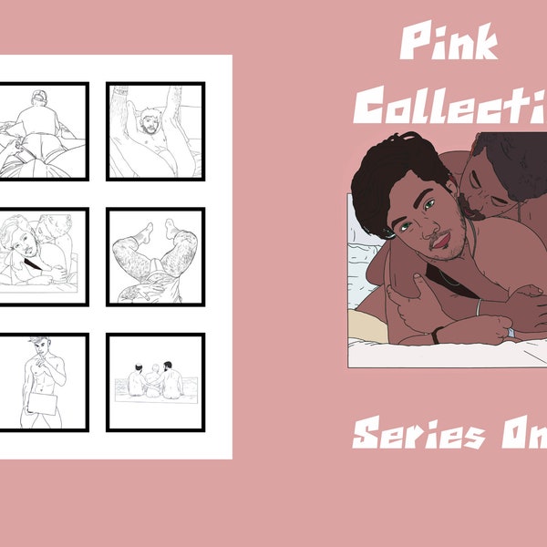 Pink Collection,  Printable Coloring Book: Series One