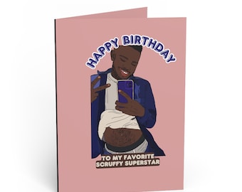 Collezione certificata: Buon compleanno alla mia superstar trasandata preferita! (Biglietto di auguri di compleanno gay)