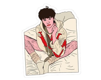 Strawbery Twinks Collection: Comfy Twink (Gay Kiss-Cut Sticker)
