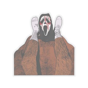 Halloween 2023: ¡Grita, nene! (pegatina troquelada de Halloween gay) imagen 3