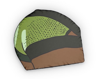Bulges and Butts Collection: Green Underwear Bubble Butt | Custom Shaped Pillows, Gay Home Decor
