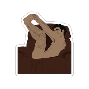 Bottom&#39;s Up Collection: In the Couch Chillin &#39;(Gay Kiss-Cut-Aufkleber)