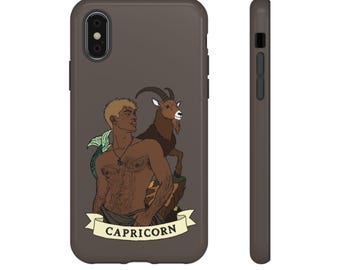 Zodiac Boy Collection Phone Case: Capicorn, The Mountain Sea Goat (Gay Zodiac Themed Phone Case)