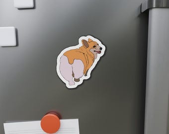Corgi Collection: Big Booty Corgi (Dog Die-Cut Magnets)
