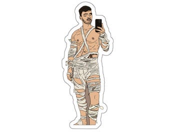 Halloween 2023: The Mummy!(Gay Halloween Kiss-Cut Sticker)