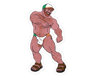 Renditions 2k26: Irish Pride Daddy Dancing (Gay Kiss-Cut Sticker)
