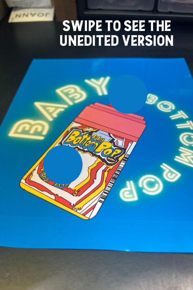 Baby Bottom Pop Gay Art Print Etsy