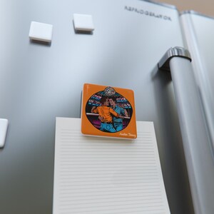 Retro Vibes: Dancing in the Disco Light (Gay Porcelain Magnet)