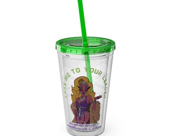 Alien Invasion: Take Me, To Your Leader Alien Tumbler | 16oz Straw Cup