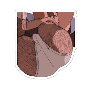 Bottom&#39;s Up 2.0: Big Booty Babe(Gay Kiss-Cut Sticker)