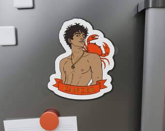 Zodiac Boys Collection: Cancer, The Crab (Gay Die-Cut Magnets)