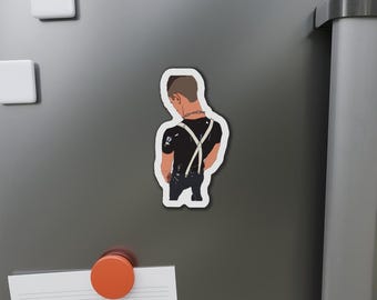 Pink Collection: Strapped Cheeks (Gay Die-Cut Magnets)