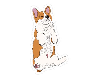 Corgi Collection: Sleeping Fur Baby (Dog Kiss-Cut Sticker)