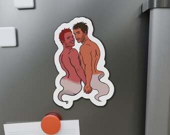 Ghosts Collection: Ghost Lovers (Gay Die-Cut Magnets)