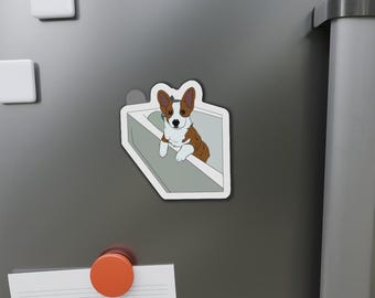 Corgi Collection: Bathtub Corgi (Dog Die-Cut Magnets)