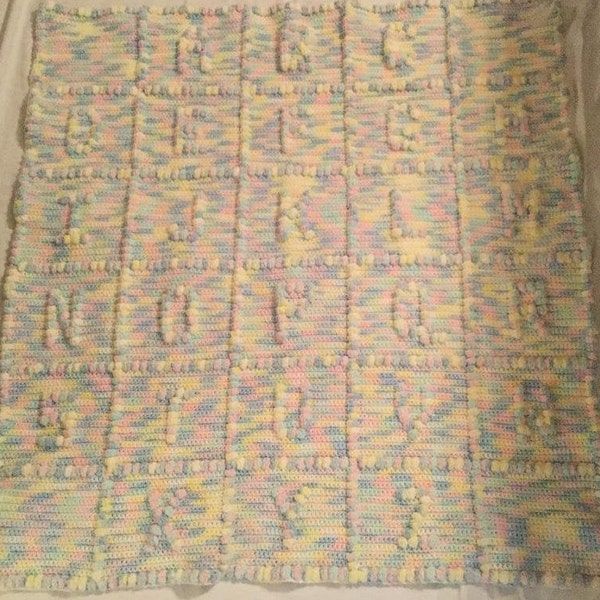 Abc Baby Blanket Etsy