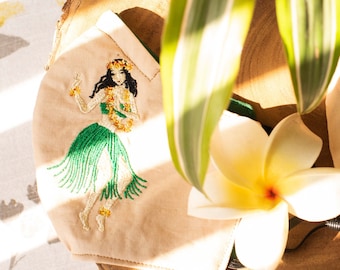 Hula Girl Face Mask - Built in filter fabric