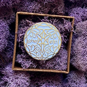 She Elf Enchanted Pin purple mossy box