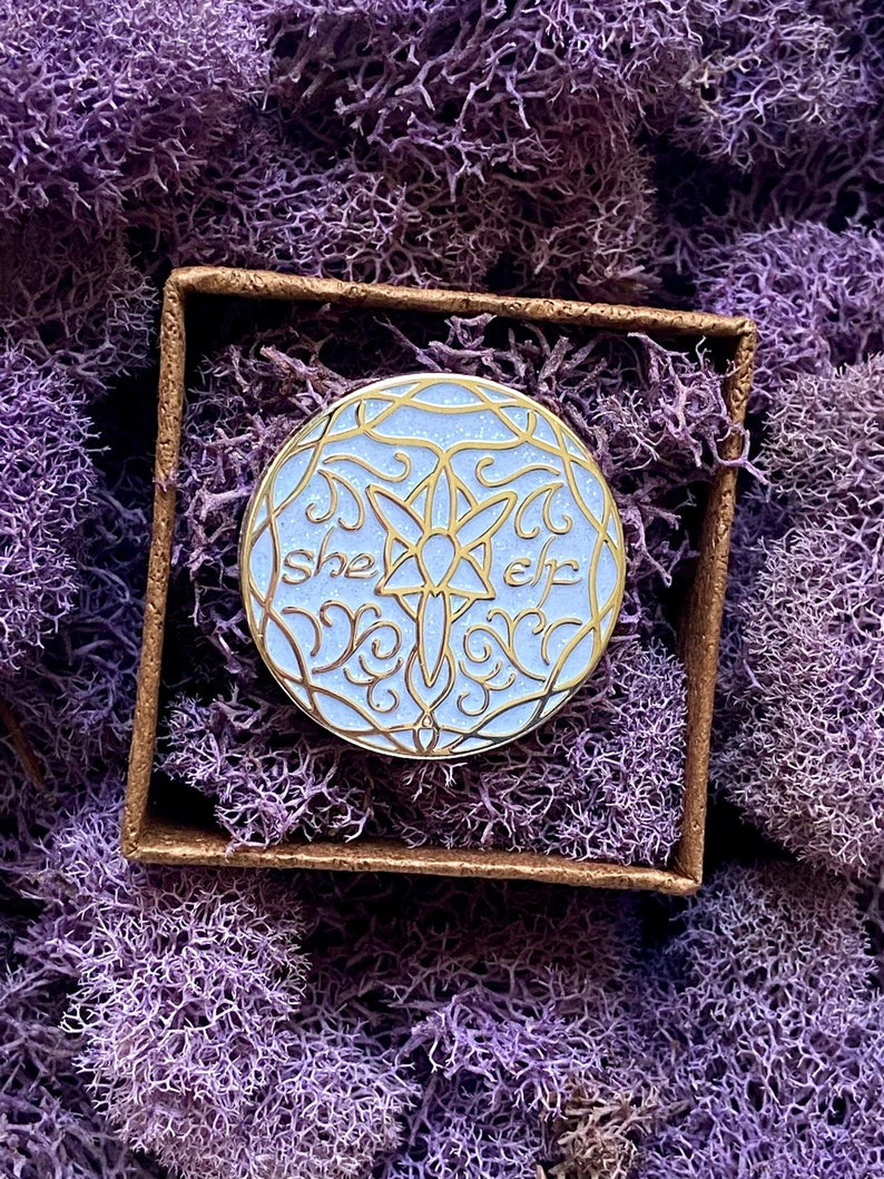 She Elf Enchanted Pin purple mossy box