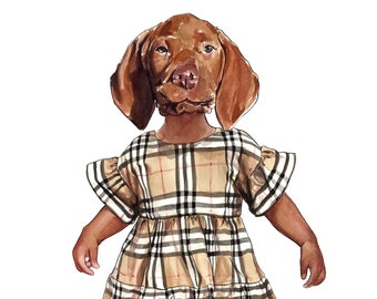 Dog burberry shirt Clearance