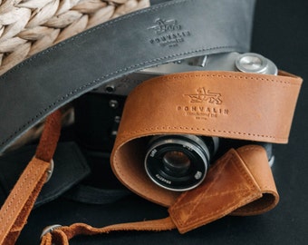 Leather Camera Strap | Adjustable DSLR Harness, Personalized Gift Fast USA shipping