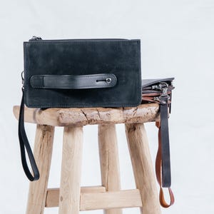 Bolso de mano personalizado para hombre, Monedero de cuero para hombre, Billetera para hombre, Regalo para él, Envío rápido a EE. UU. 1-5 días