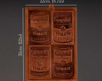 キャンベルスープ缶 アンディ・ウォーホル レザープリント/1962