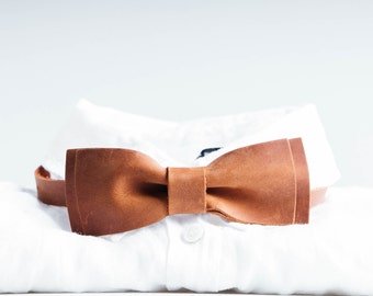 Leather Bow Tie for mens: Perfect Accessory for Weddings and Special Occasions!  Fast USA shipping 1-5 days!