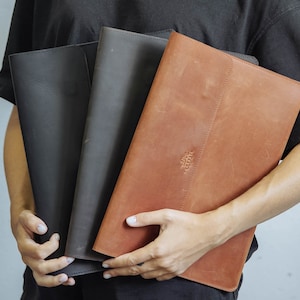 Leather folder for documents and Papers A4, Personalized Business Folder