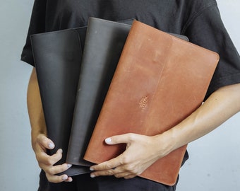 Leather folder for documents and Papers A4, Personalized Business Folder