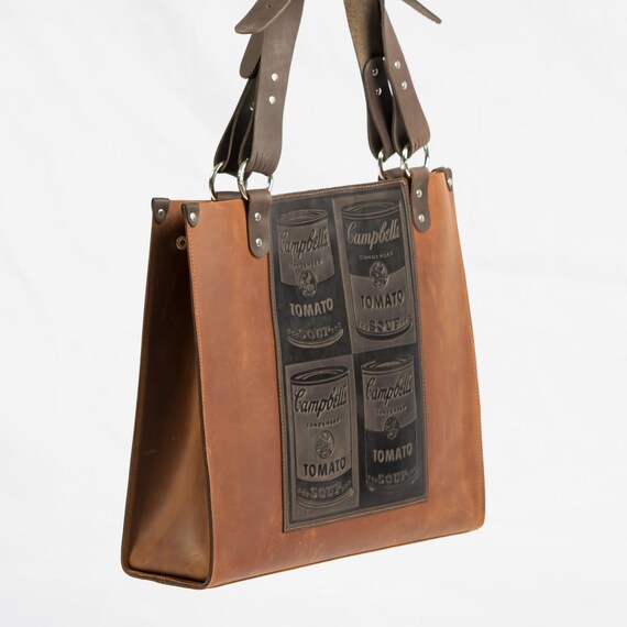 Customizable Leather Tote Bag for Women – Inspired by Andy