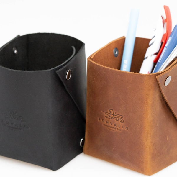Leather Pencil Holder Etsy